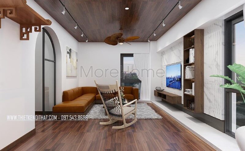 Phong cách thiết kế sang trọng với sắc cam nổi bật tạo nên không gian hiện đại, trẻ trung cho phòng khách biệt thự, nhà phố. Thiết kế nội thất biệt thự hà nội sang trọng, hiện đại
