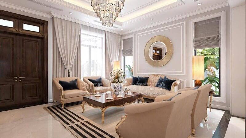 15+Thiết kế phòng khách biệt thự, nhà phố đẹp sang trọng khó cưỡng