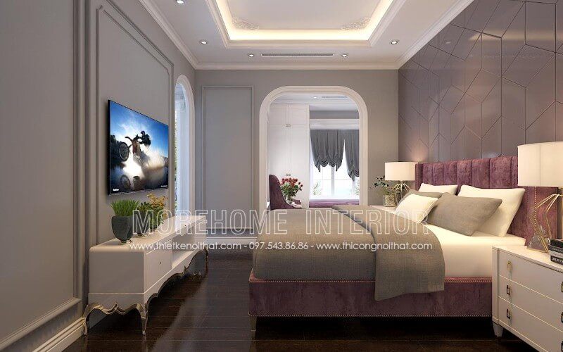 phòng ngủ Mẫu giường ngủ bọc nỉ đặc biệt sang trọng và độc đáo góp phần tạo nên nét đẹp cho không gian phòng ngủ.