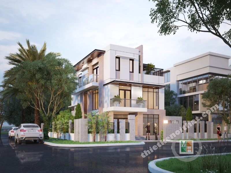 Tại Phú Mỹ Hưng Sài Gòn, được thiết kế nên một biệt thự theo kiến trúc hiện đại.